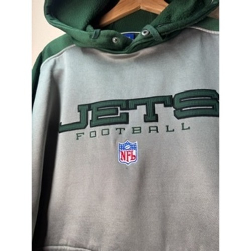 NFL New York Jets Reebok Hoodie Sweatshirt Football Mens Size L‎ Green